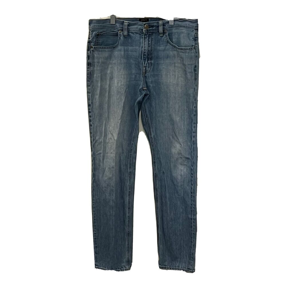 J.Crew Mens The Sutton Denim Jeans Sz 32x32 Light Wash Straight Leg 100% Cotton